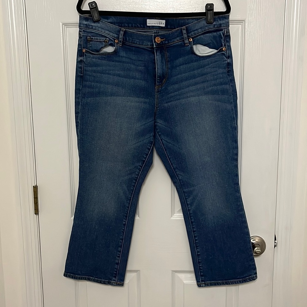 Loft petite cropped denim jeans